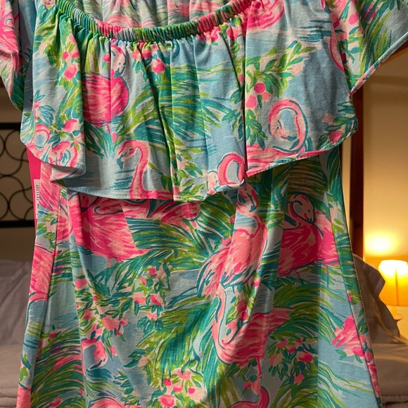 Lilly Pulitzer new Flamingo Floridita shirt xxs - Picture 2 of 5